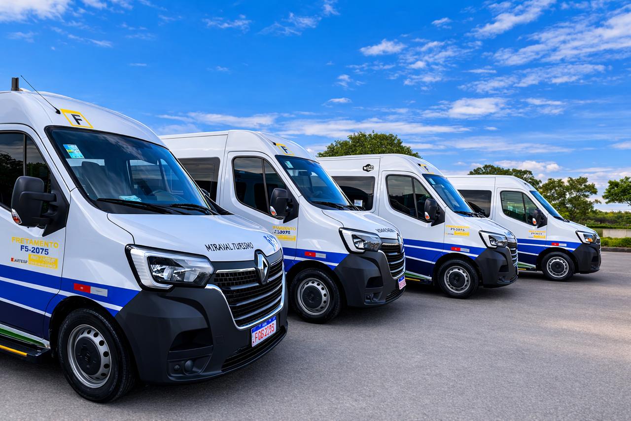 Profissionais em viagem corporativa com transporte executivo da Miraval